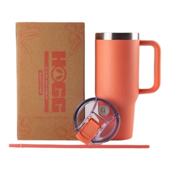 40oz Powder Coated Big Swig Tumbler DESERT FLOWER - Picture 1 of 7